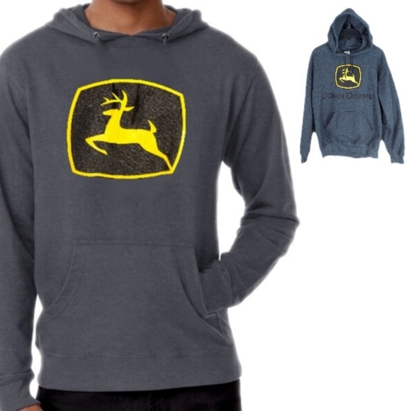 Gildan Tops - Gildan Wmns SP Gray John Deere Hoodie